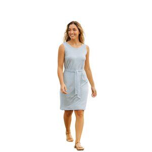 ⛵IFFEI Striped Sleeveless Belted Dress – Size S – NWT